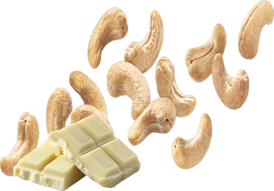 Lait de cajou & chocolat blanc