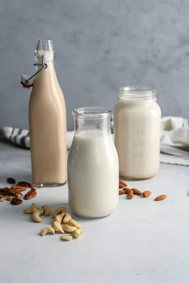 Lait de noix et de céréales