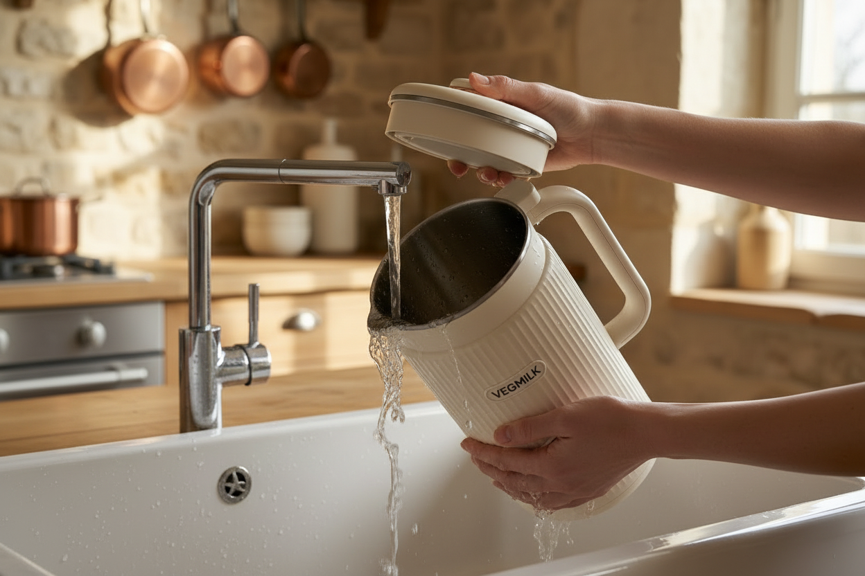 Comment nettoyer correctement une machine à lait végétal