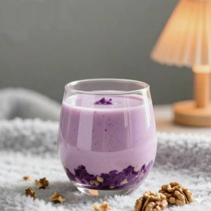 Noix et patate douce violette